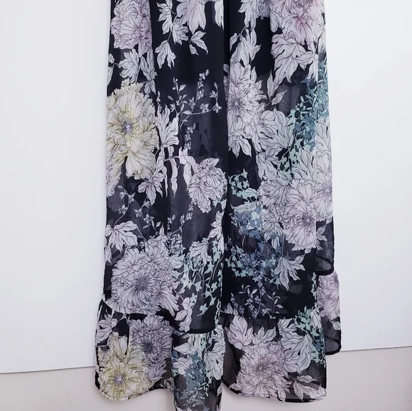 Band of Gypsies Blue Floral Dress - Picture 12 of 15